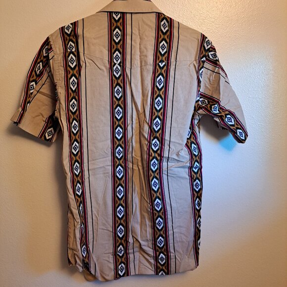 Vintage Wrangler Western Pearl Snap Shirt Navajo Design/Southwestern - Picture 3 of 7